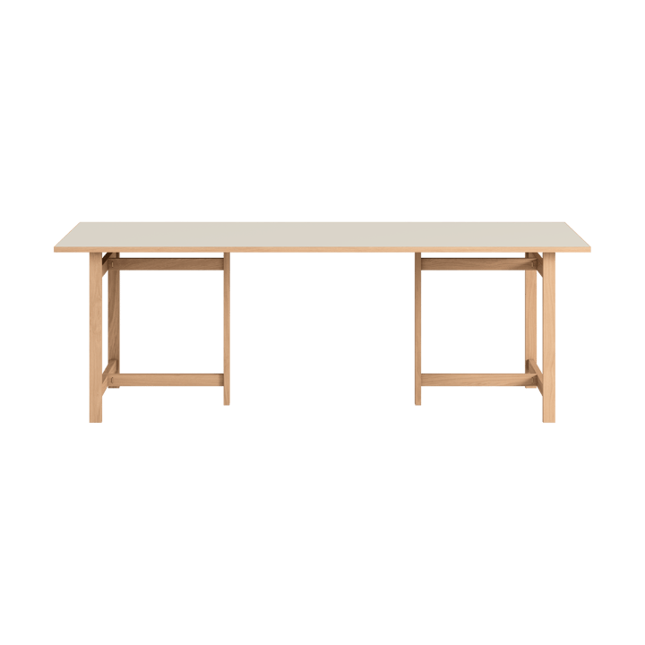Moebe Rectangular dining table - Light grey, 220x90 cm - MOEBE