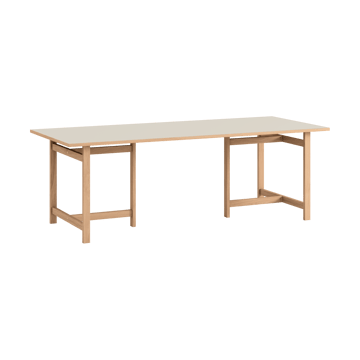 Moebe Rectangular dining table - Light grey, 220x90 cm - MOEBE