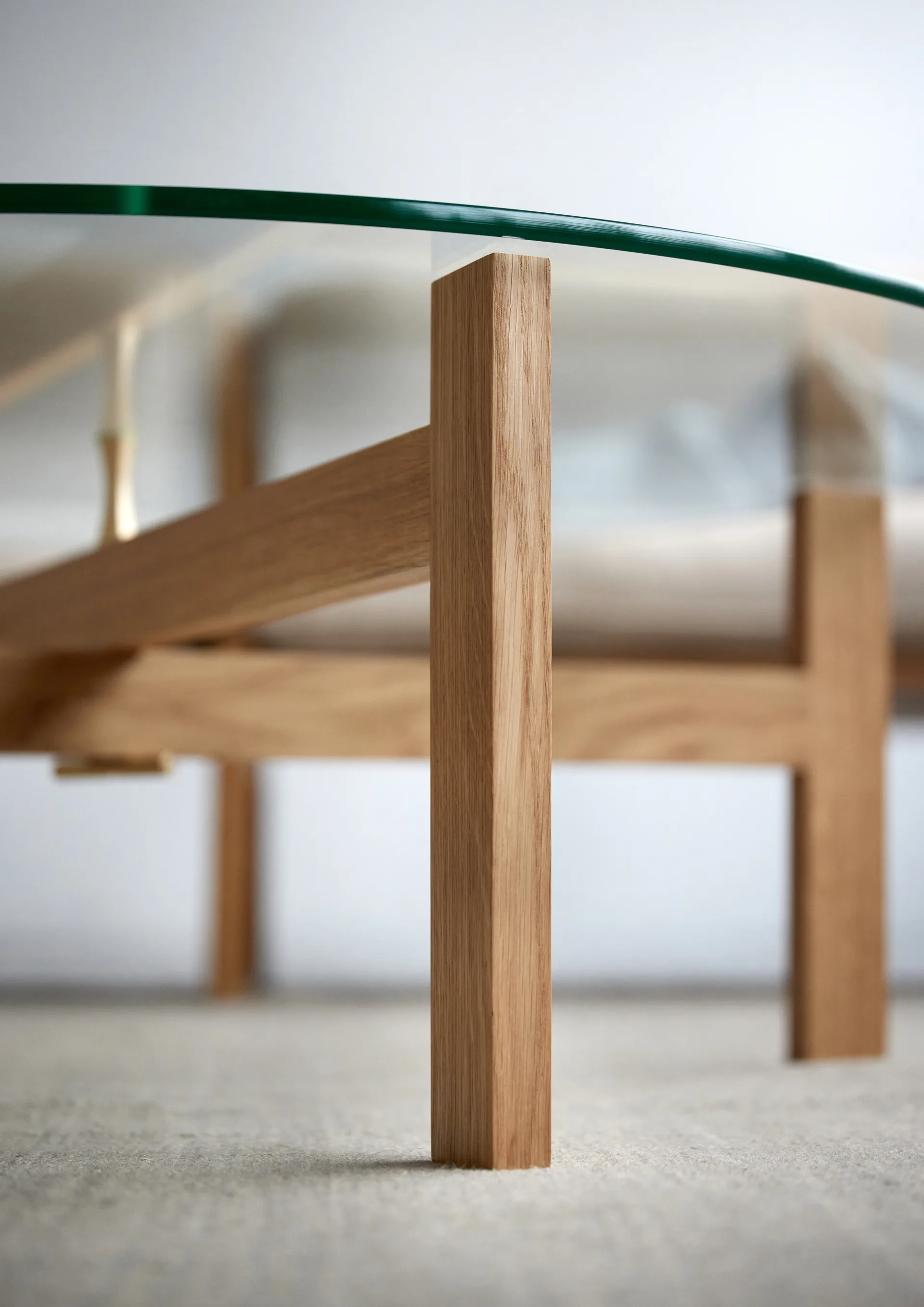 Moebe Round coffee table Ø88 cm, Oak MOEBE