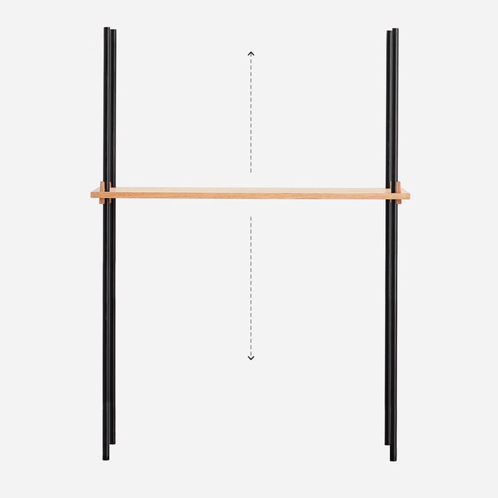 Moebe shelving set 85 cm, Oak MOEBE