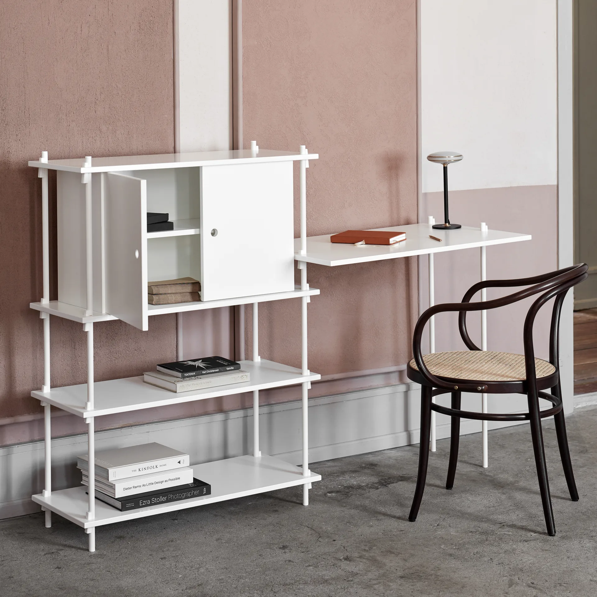 Moebe shelving set 85 cm, White MOEBE