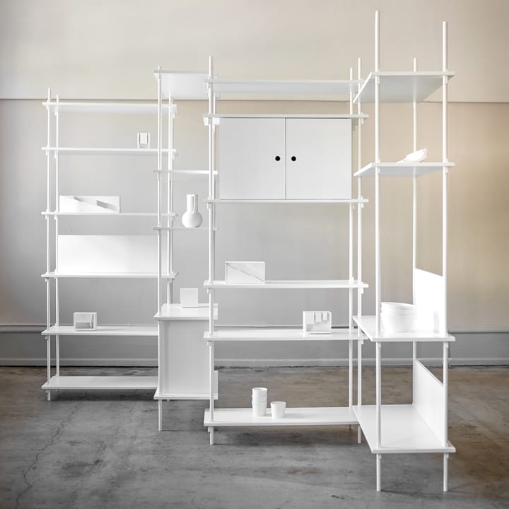 Moebe shelving set 85 cm, White MOEBE