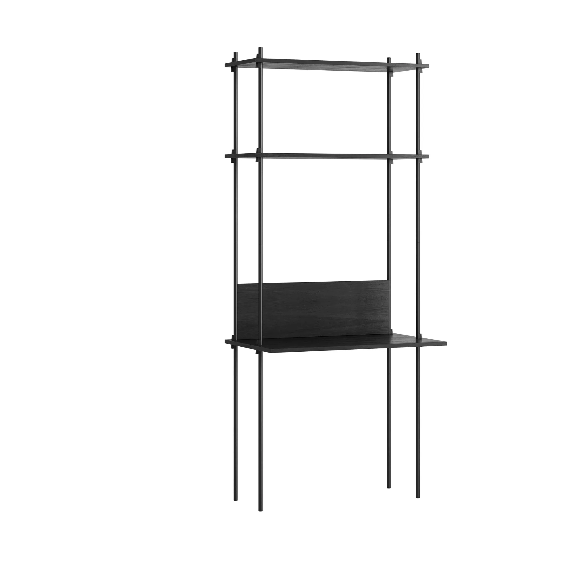 Moebe shelving system s.200.1.D, Black MOEBE