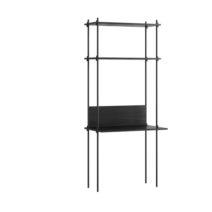 Moebe shelving system s.200.1.D - Black - MOEBE