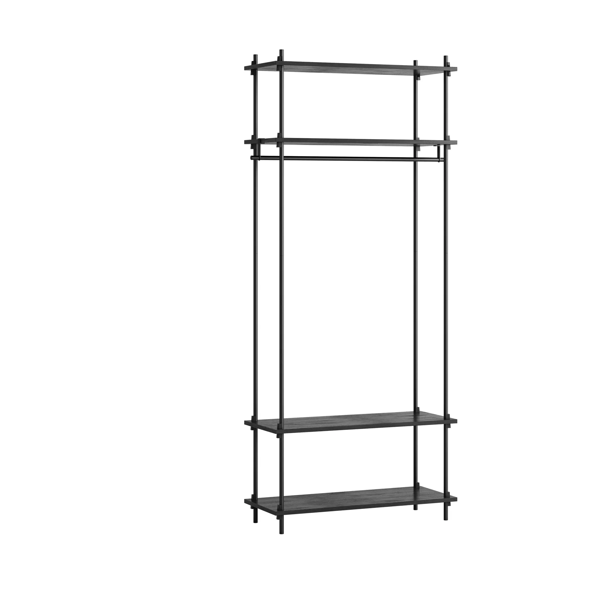 Moebe shelving system s.200.1.F, Black MOEBE