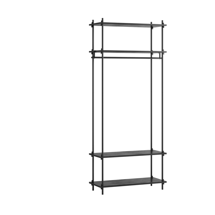 Moebe shelving system s.200.1.F - Black - MOEBE