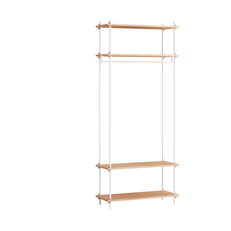 MOEBE Moebe shelving system s.200.1.F Oak-white