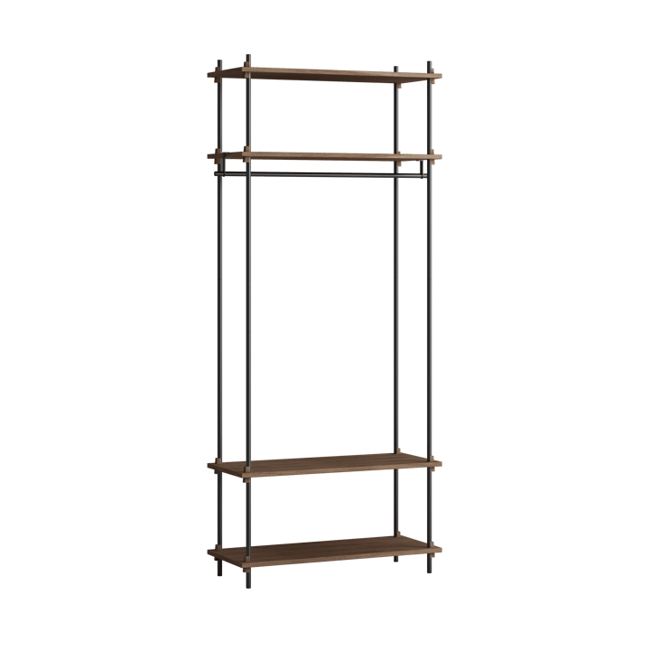 Moebe shelving system s.200.1.F - Smoked oak-black - MOEBE