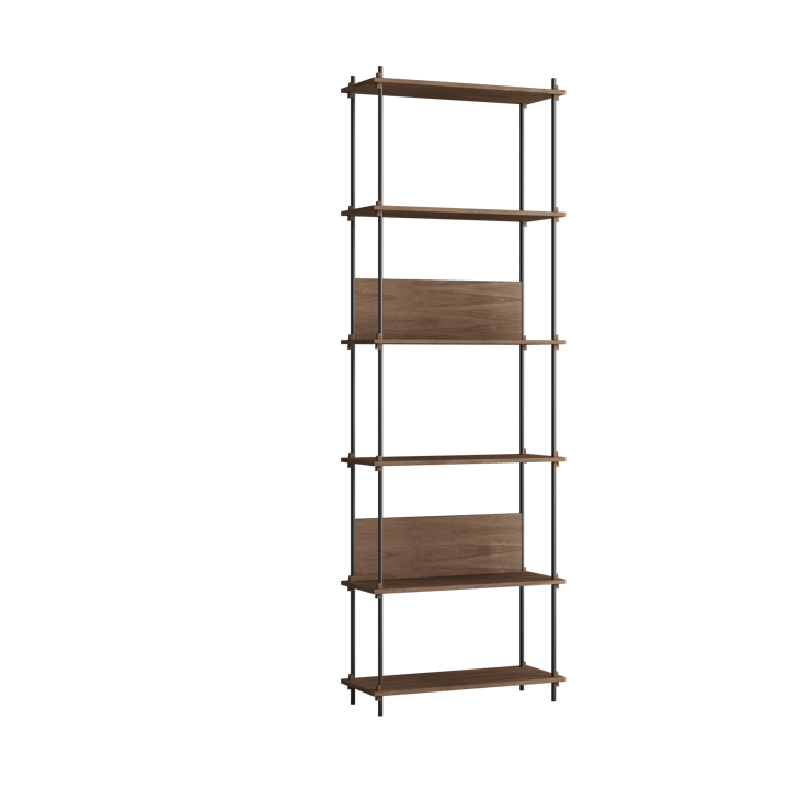 Moebe shelving system s.255.1.A - Smoked oak-black - MOEBE