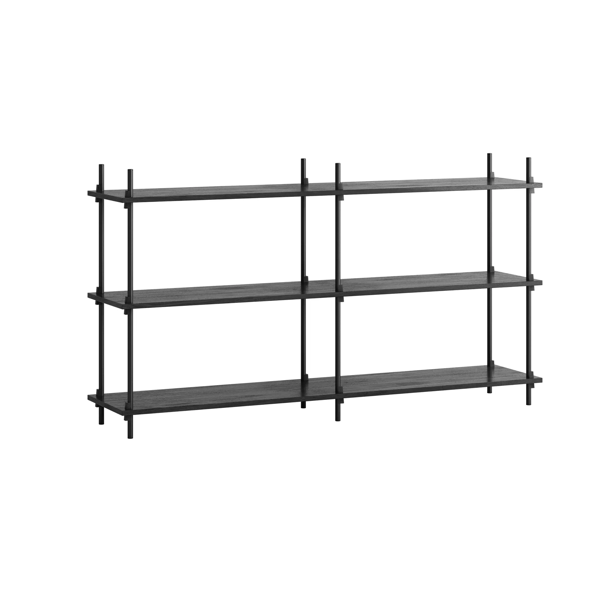 Moebe shelving system s.85.2.B, Black MOEBE