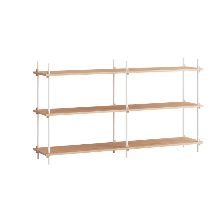 Moebe shelving system s.85.2.B - Oak-white - MOEBE