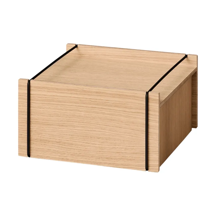 Moebe storage box - Oiled oak-black, small, 16,5x30x31 cm - MOEBE