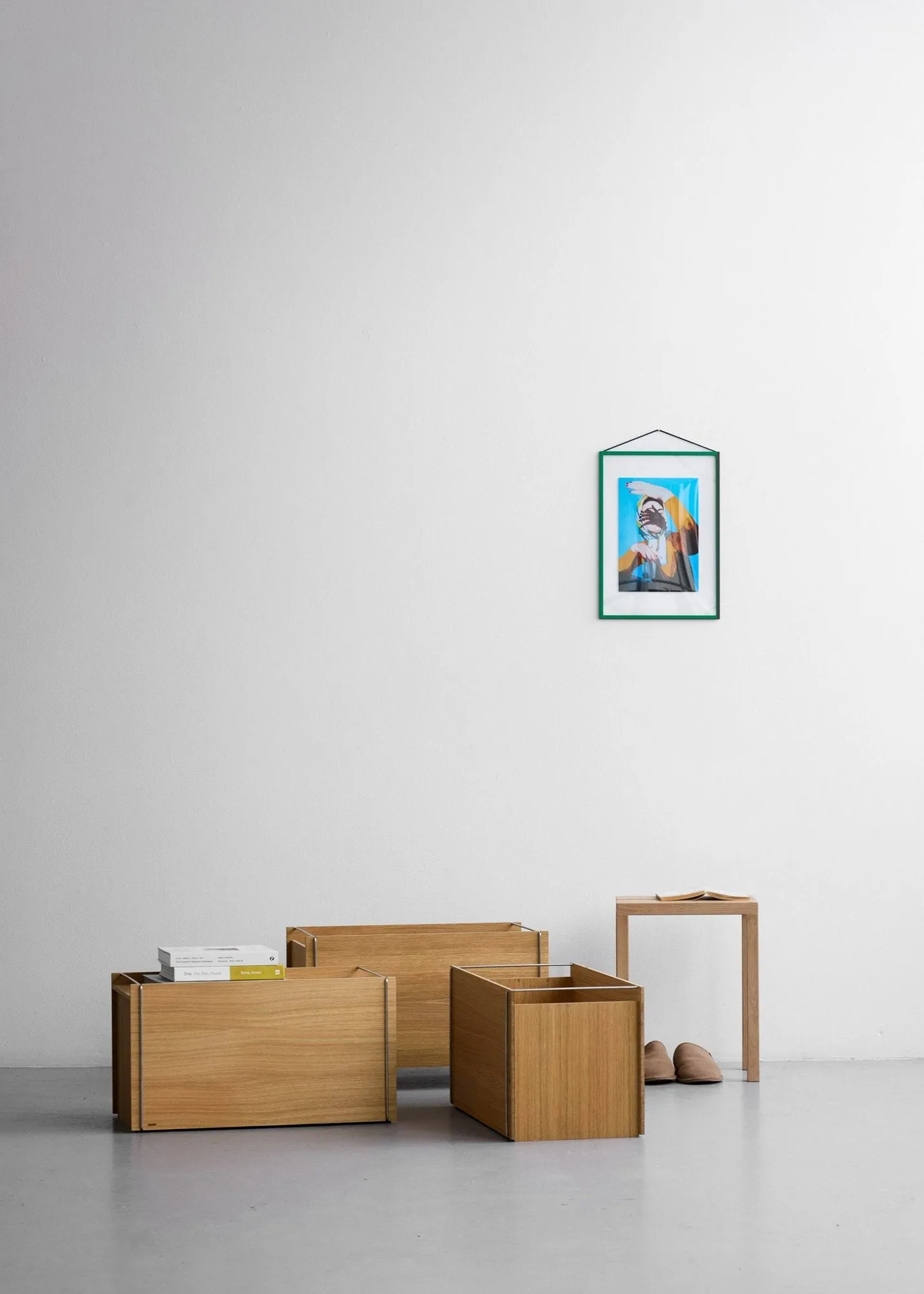 Moebe storage box, Oiled oak-black, small, 16,5x30x31 cm MOEBE
