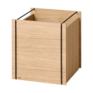 Moebe storage box - Oiled oak-black, square, 33x30x31 cm - MOEBE