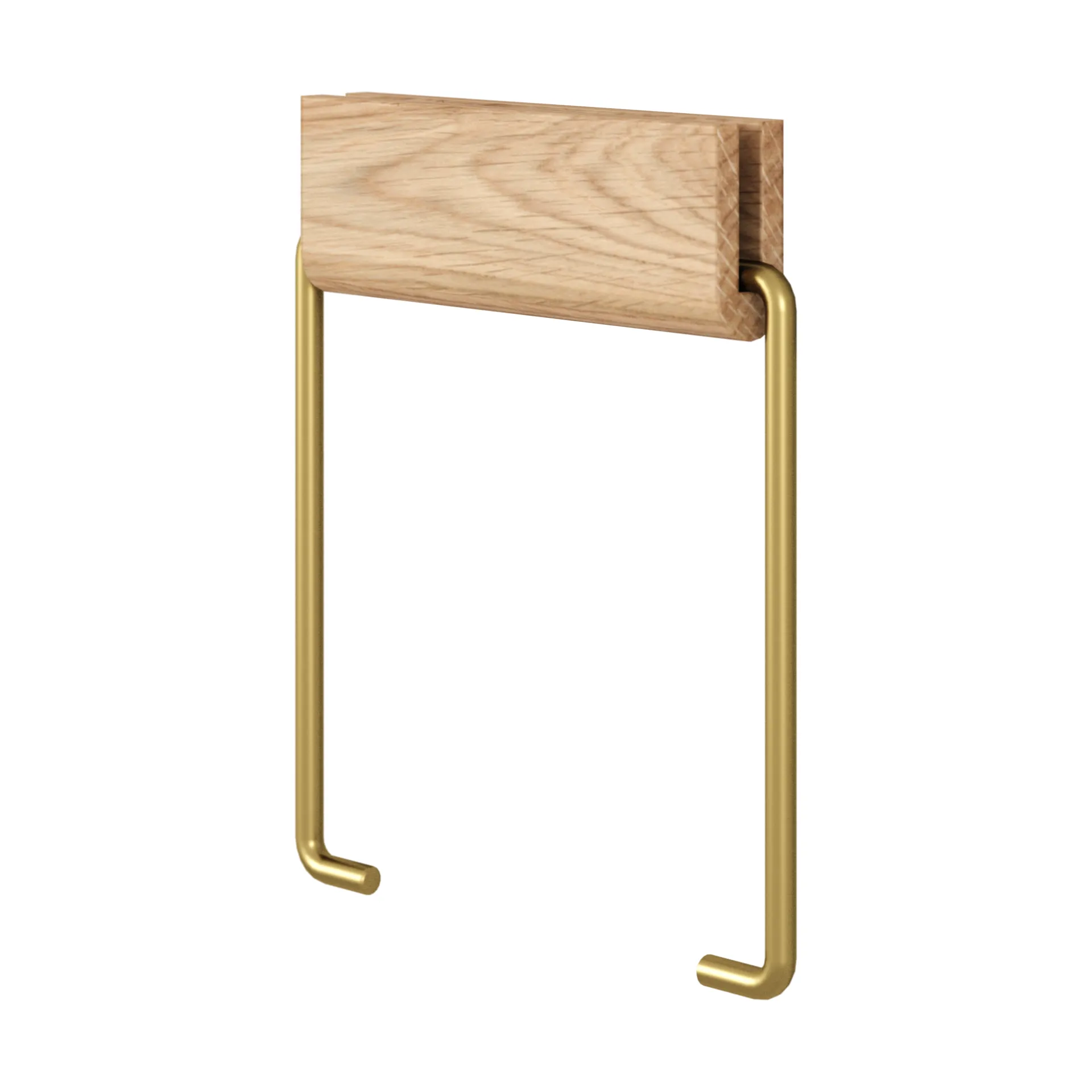 Moebe toilet paper holder, Oak-brass MOEBE