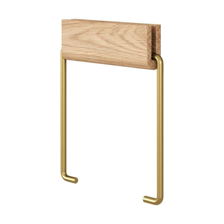 Moebe toilet paper holder - Oak-brass - MOEBE