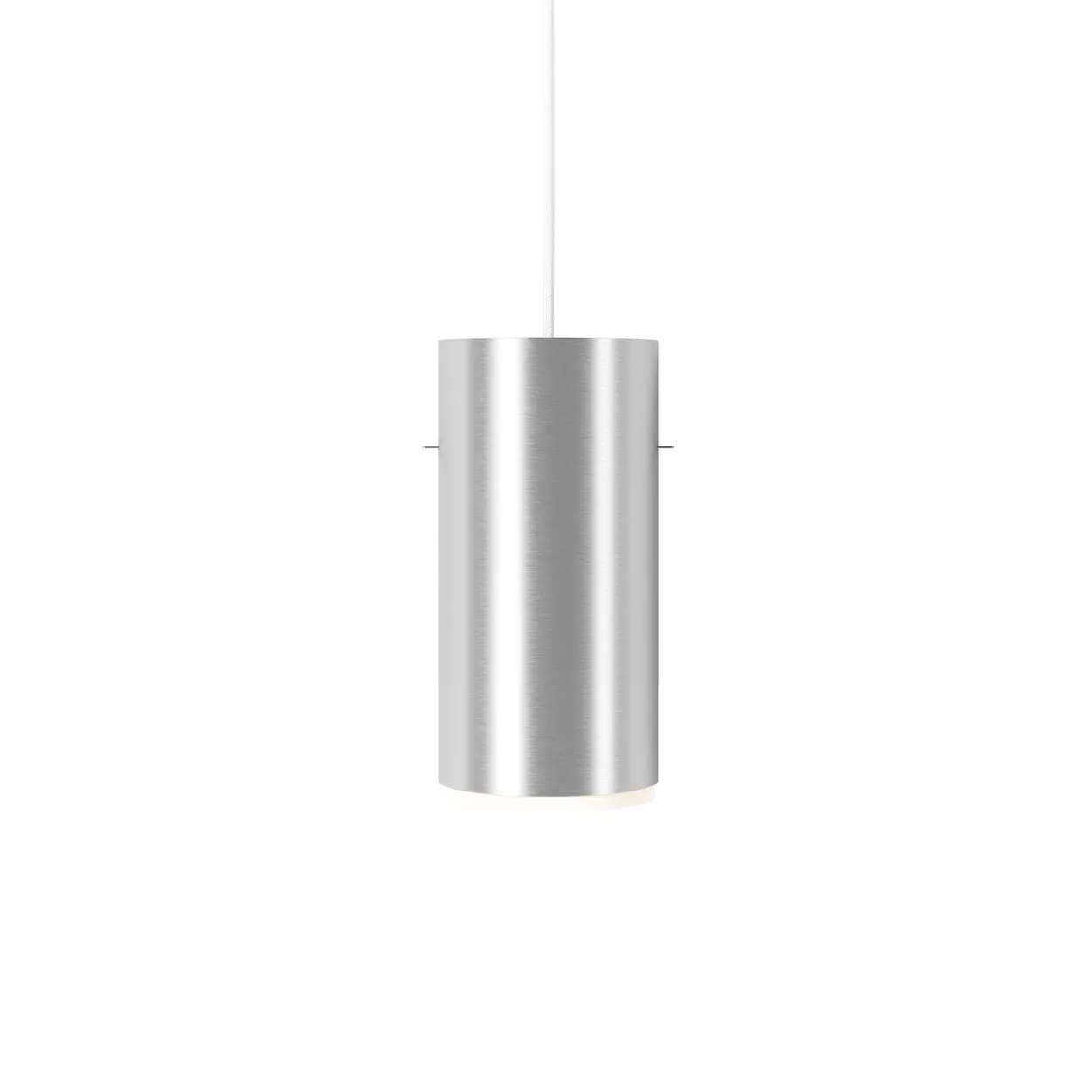 Moebe Tube pendant lamp large o14 cm Brushed aluminum