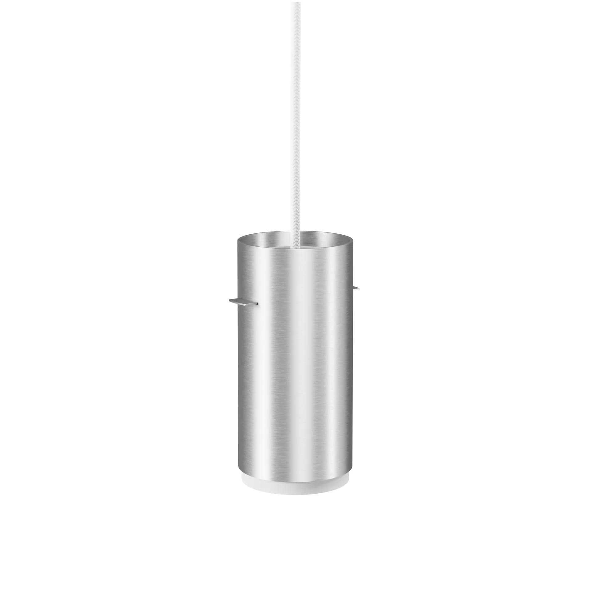 Moebe Tube pendant lamp small Ø8 cm, Brushed aluminum MOEBE
