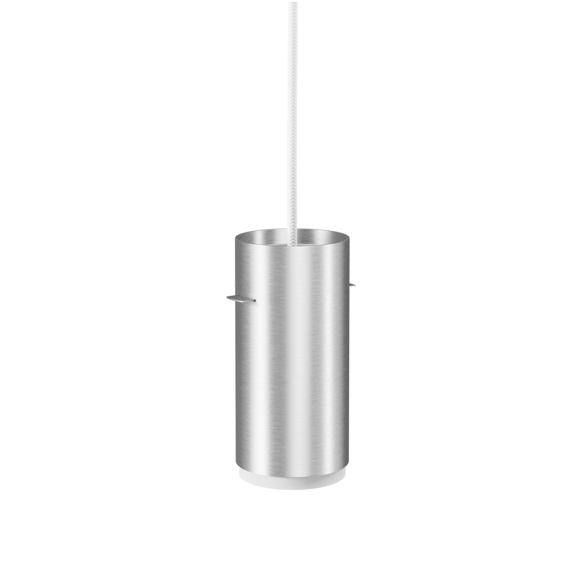 Moebe Tube pendant lamp small o8 cm Brushed aluminum