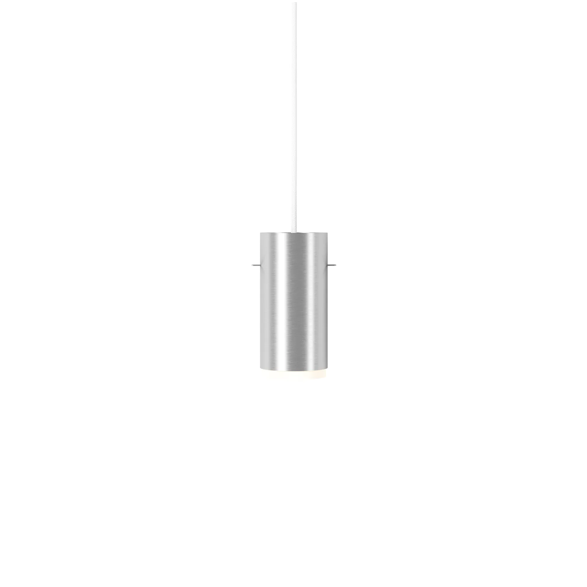 Moebe Tube pendant lamp small Ø8 cm, Brushed aluminum MOEBE