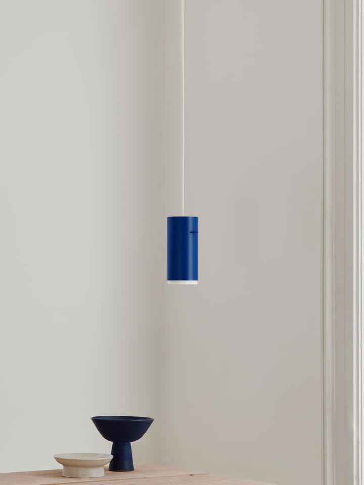 Moebe Tube pendant lamp small Ø8 cm - Deep blue - MOEBE