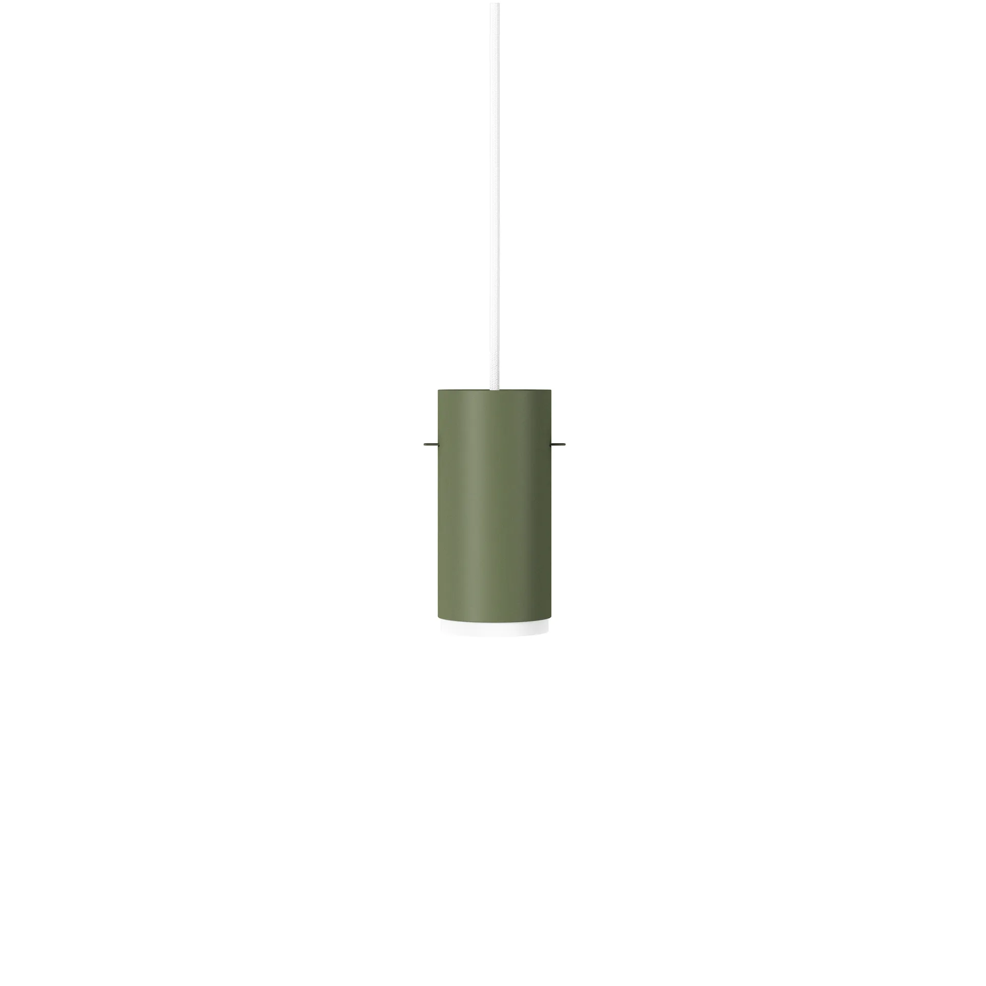 Moebe Tube pendant lamp small Ø8 cm, Pine green MOEBE