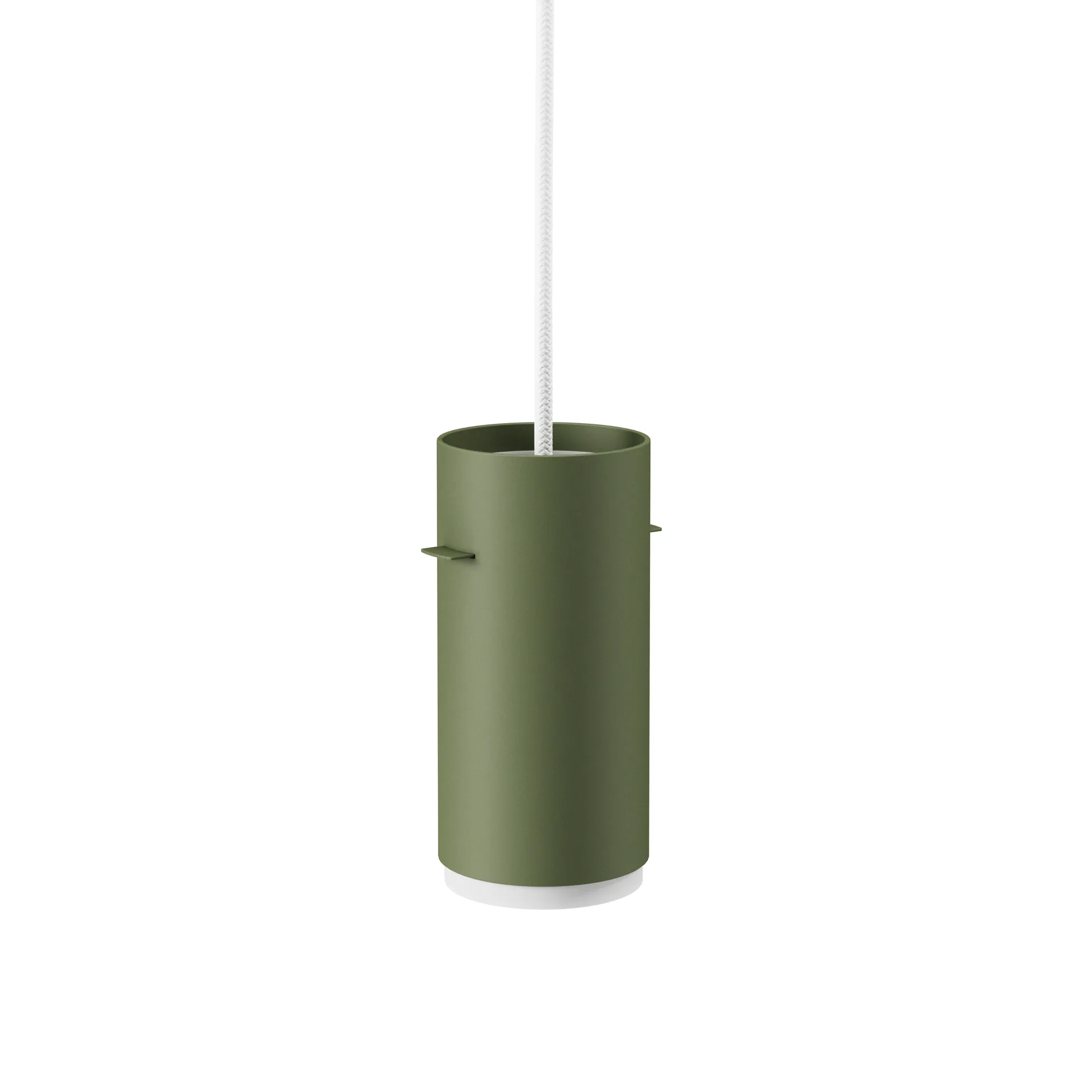 Moebe Tube pendant lamp small Ø8 cm, Pine green MOEBE