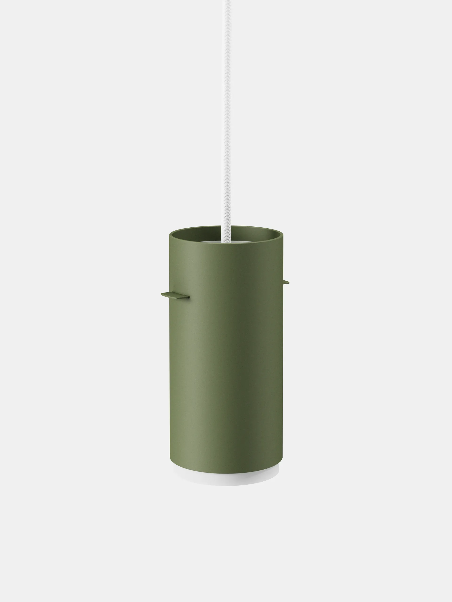 Moebe Tube pendant lamp small Ø8 cm, Pine green MOEBE