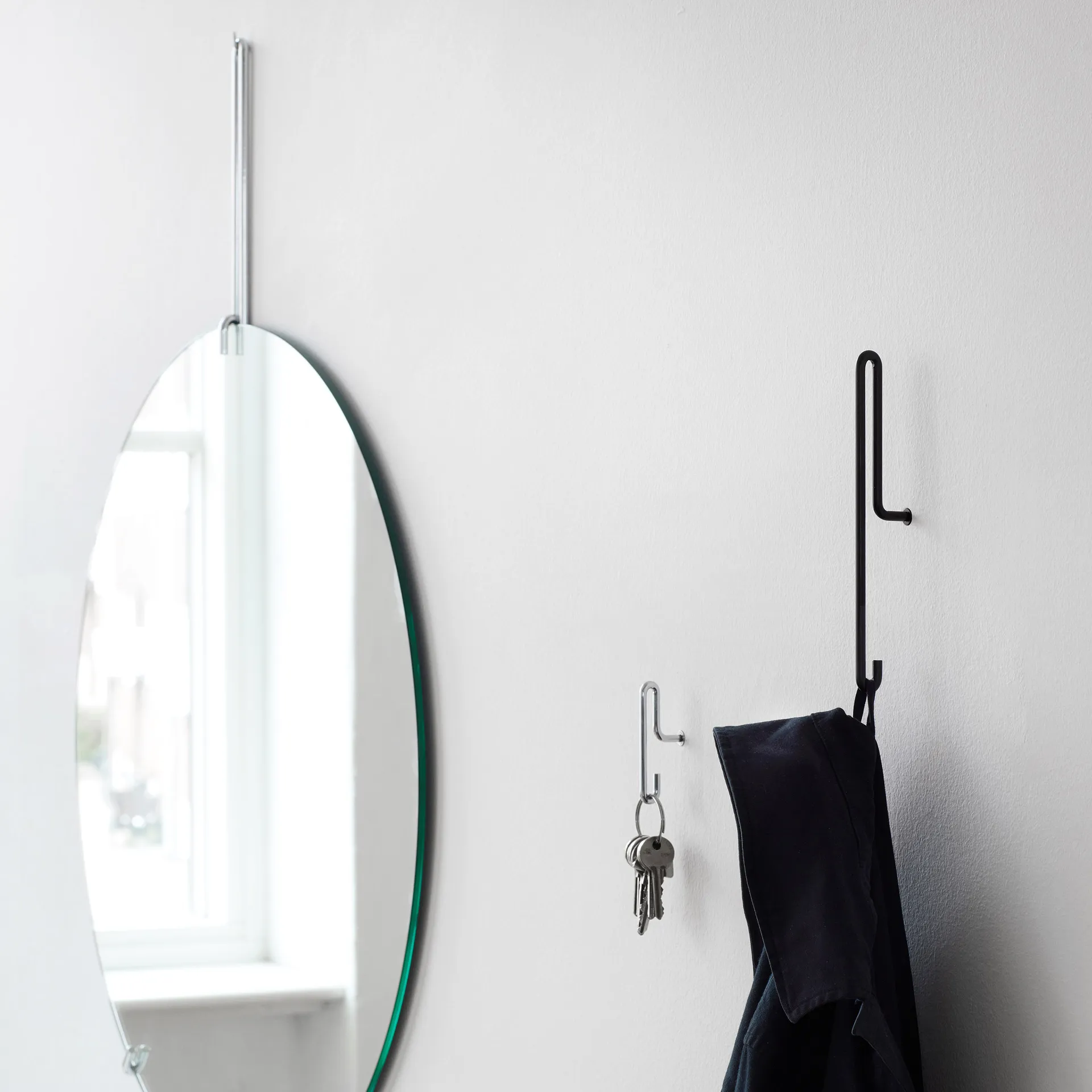 Moebe Wall hook large, Black MOEBE
