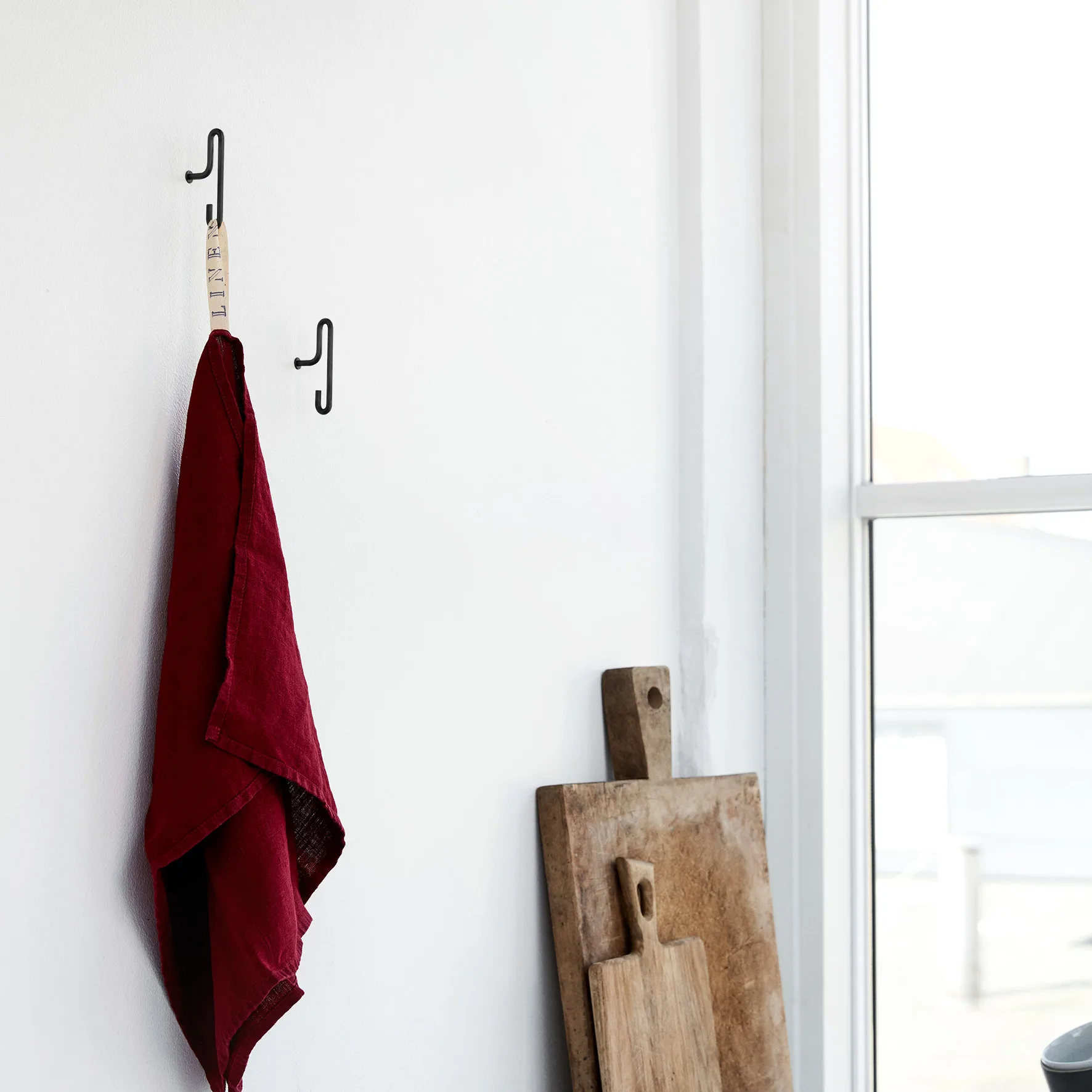 Moebe wall hook small 2- pack, Black MOEBE