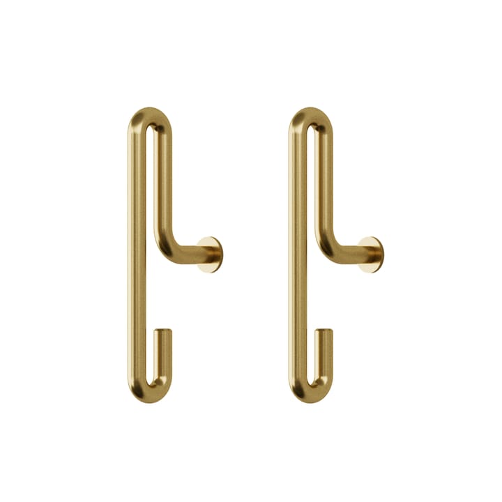 Moebe wall hook small 2- pack - matte gold - MOEBE