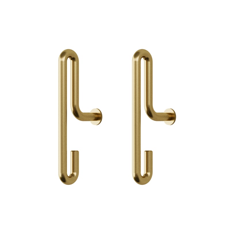 MOEBE Moebe wall hook small 2- pack matte gold