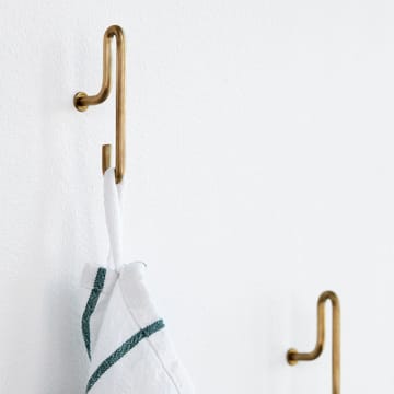 Moebe wall hook small 2- pack - matte gold - MOEBE