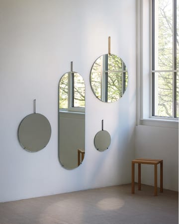 Moebe wall mirror 133 cm - Stainless steel - MOEBE