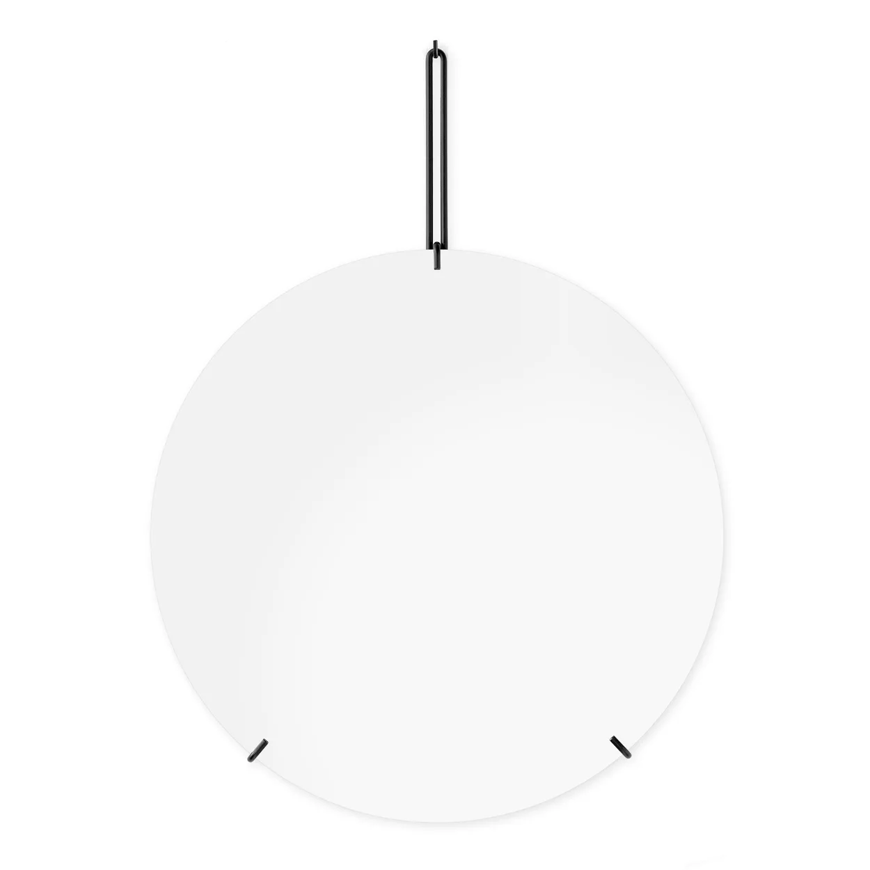 Moebe Wall mirror o 50 cm black | Scandinavian Design | Round mirrors | Black