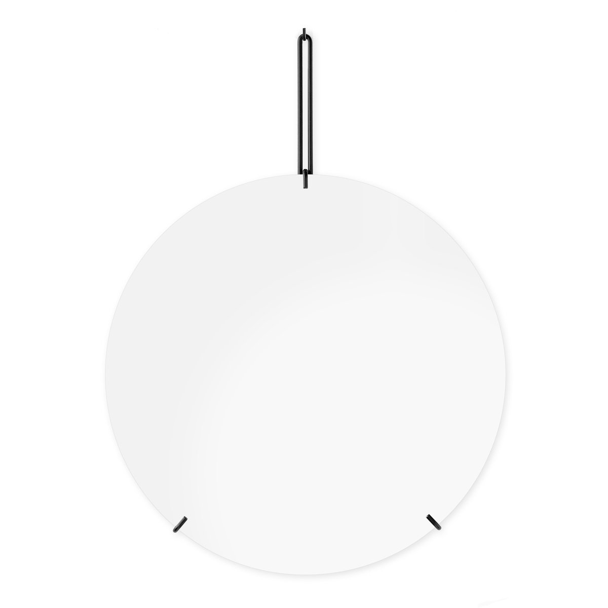Moebe Wall mirror o 50 cm black | Scandinavian Design | Round mirrors | Black