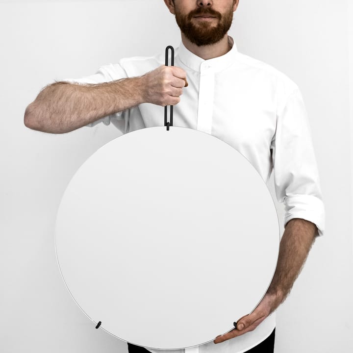 Moebe Wall mirror Ø 50 cm, black MOEBE
