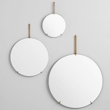 Moebe Wall mirror Ø 50 cm - brass - MOEBE