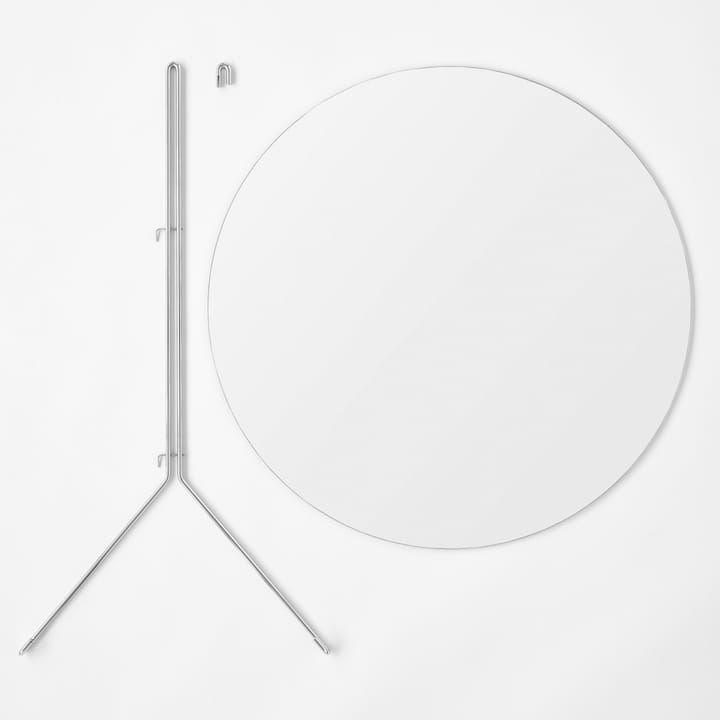 Moebe Wall mirror Ø 50 cm, chrome MOEBE
