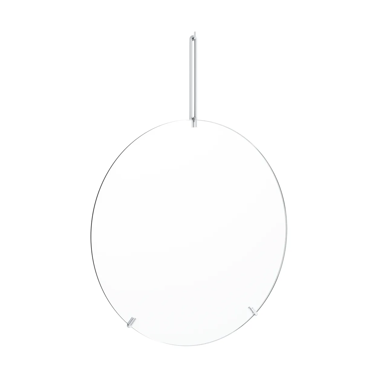 Moebe wall mirror o50 cm Stainless steel | Scandinavian Design | Wall mirrors | Silver-coloured