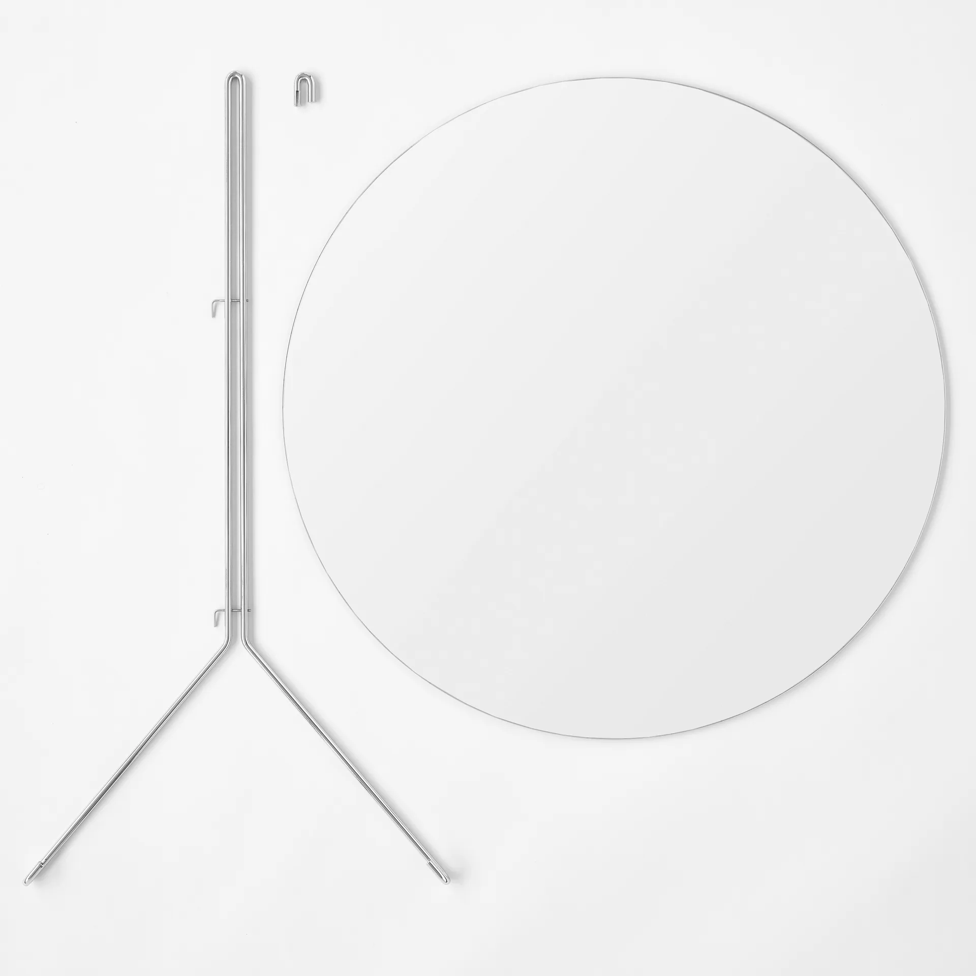 Moebe wall mirror Ø 70 cm, Chrome MOEBE