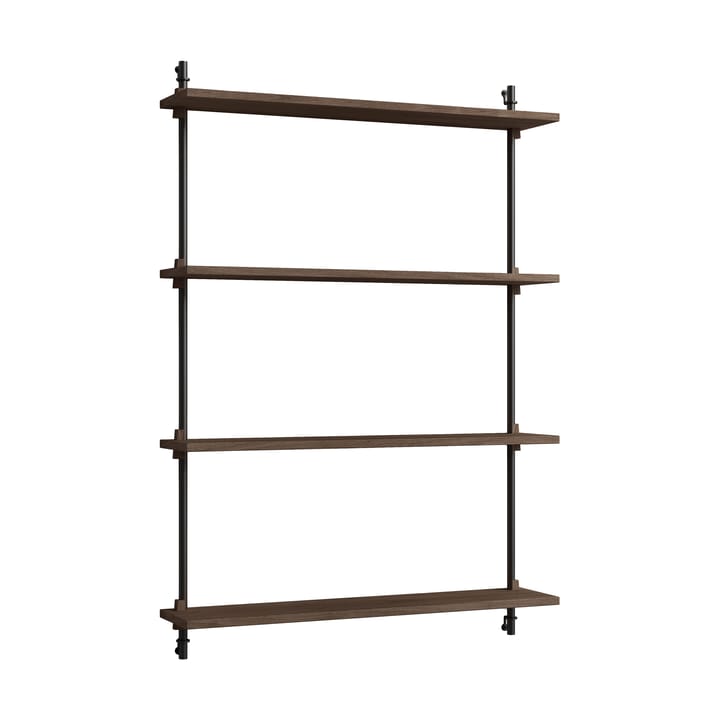 Moebe wall shelving ws.115.1 - Smoked oak-black - MOEBE