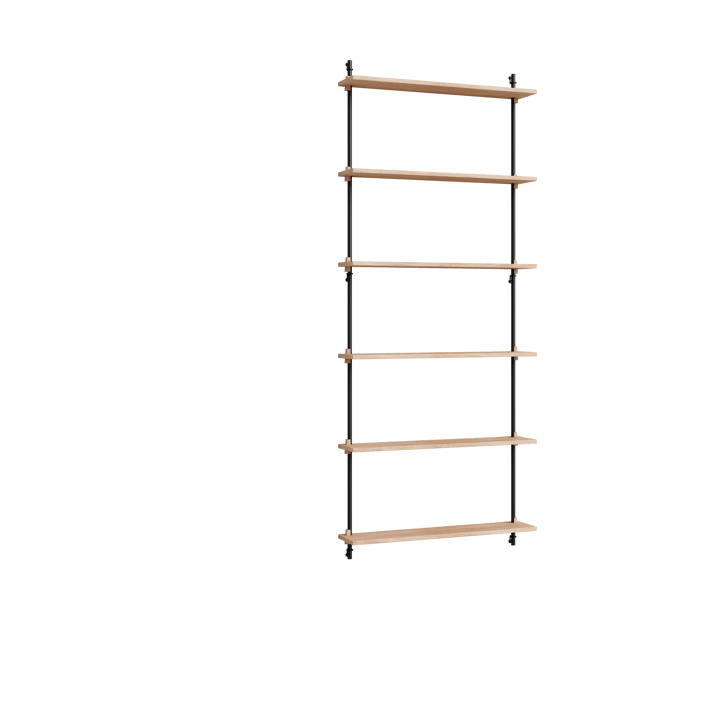 Moebe wall shelving ws.200.1 - Oak-black - MOEBE