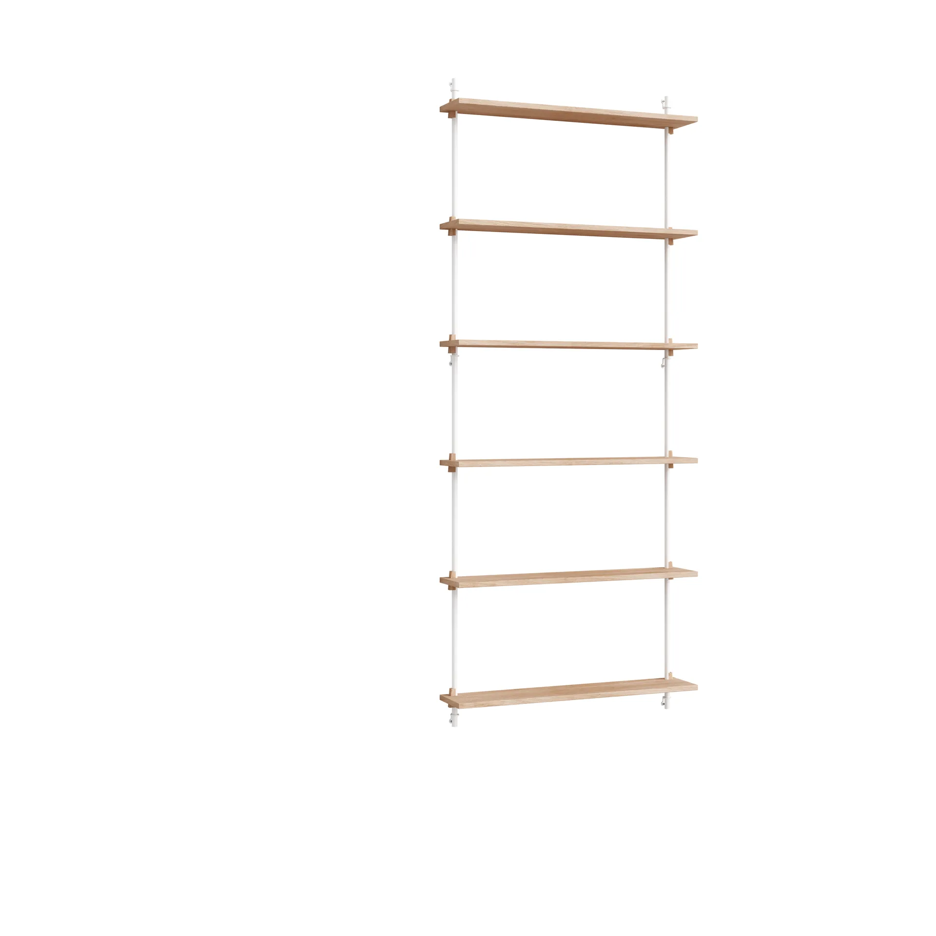 Moebe wall shelving ws.200.1, Oak-white MOEBE