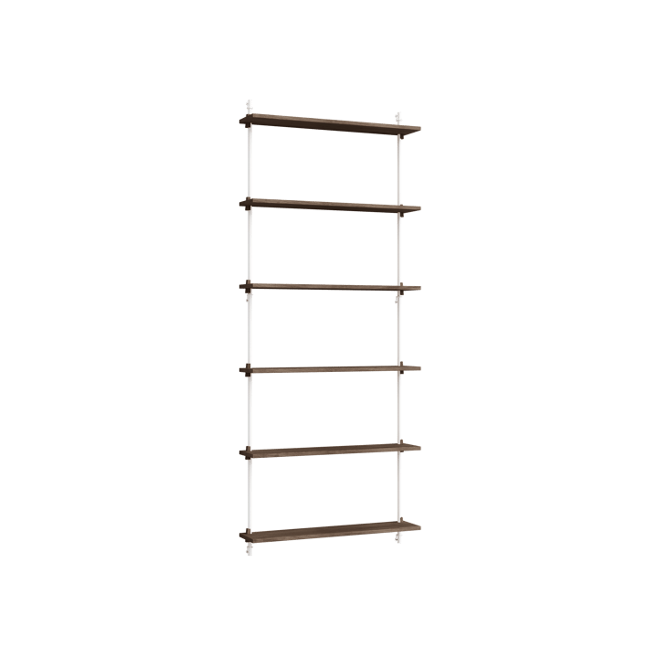 Moebe wall shelving ws.200.1 - Smoked oak-white - MOEBE