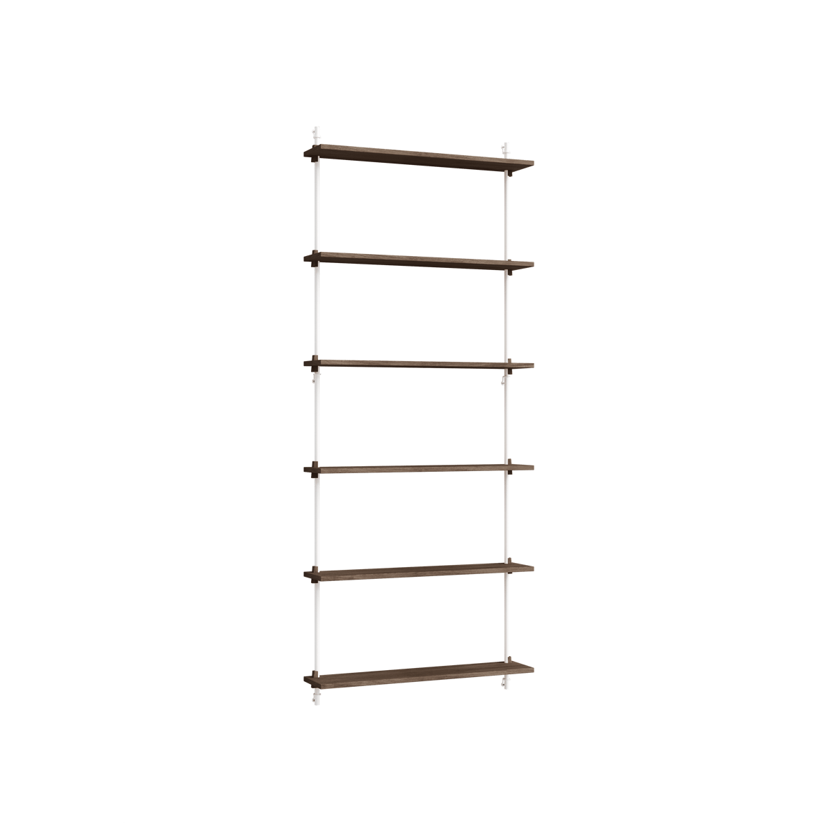 Moebe wall shelving ws.200.1 oak-white | Scandinavian Design | Shelves & shelving systems | Brown