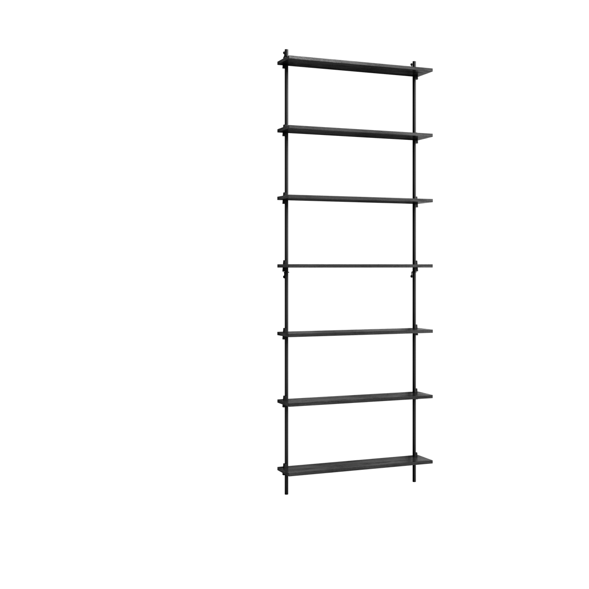 Moebe wall shelving ws.230.1 Black | Scandinavian Design | Shelves & shelving systems | Black