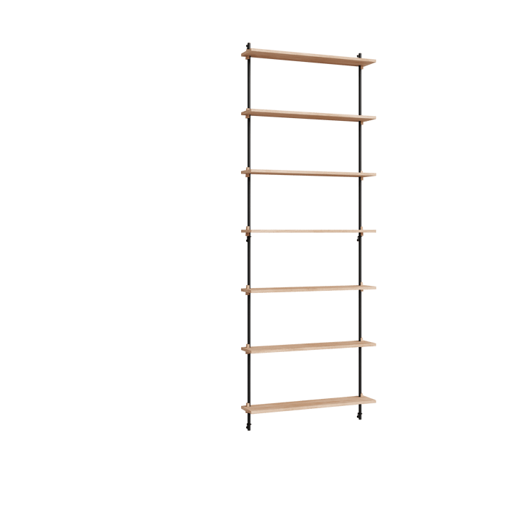 Moebe wall shelving ws.230.1 - Oak-black - MOEBE