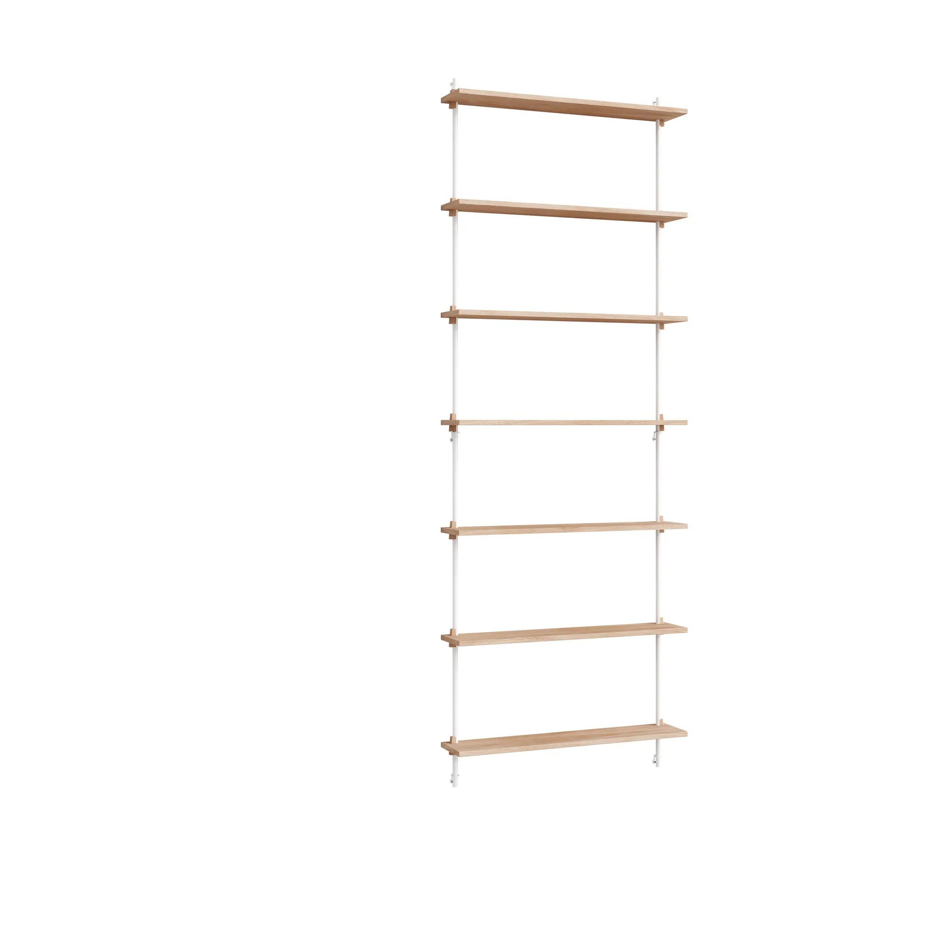 Moebe wall shelving ws.230.1, Oak-white MOEBE