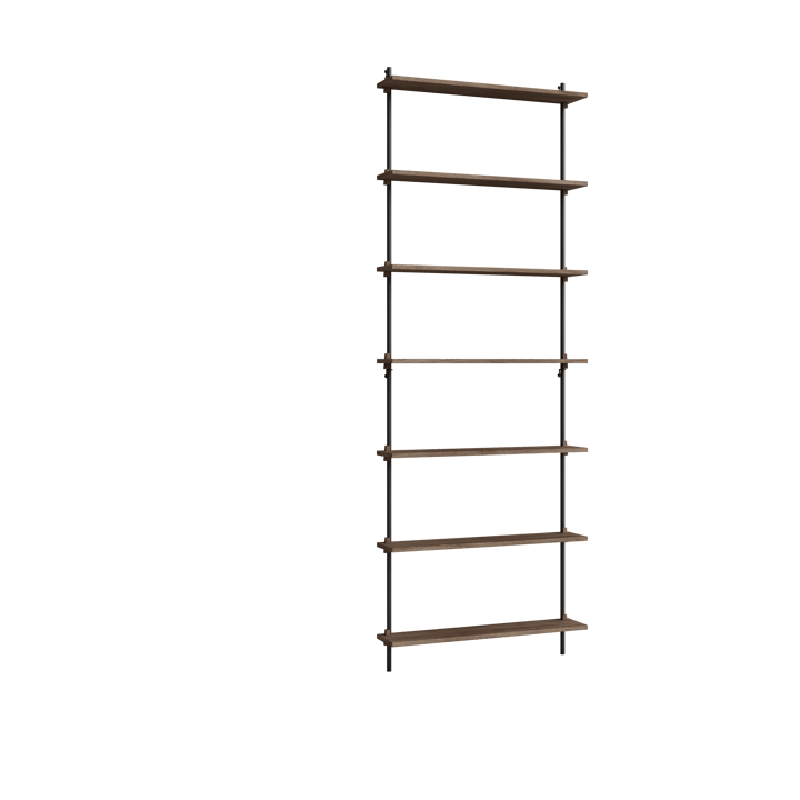 Moebe wall shelving ws.230.1 - Smoked oak-black - MOEBE